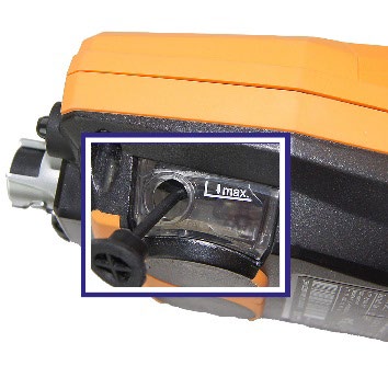 Next-Gen testo 300 condensate outlet with its tethered sealing plug open; the manual highlights the outlet.